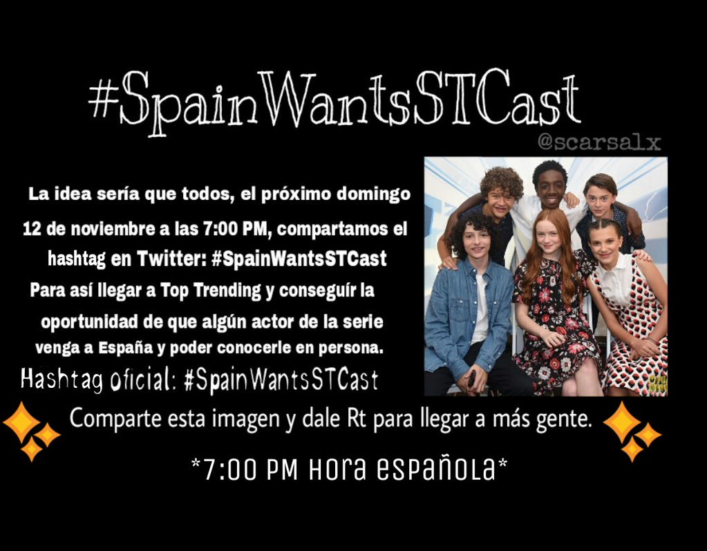 StrangerNews11's tweet image. #StrangerThings ¡Queremos compartir esto que nos han pasado! Twittear con el hashtag #SpainWantsSTCast y hagamos que se haga viral!
