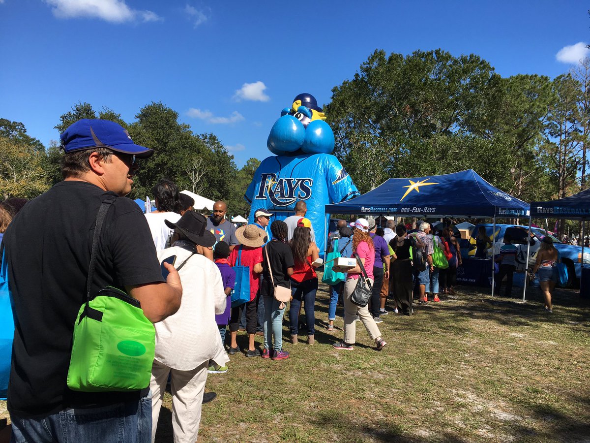 RaysBaseball's tweet photo. Come out and see us today at #CongaCaliente! 

We'll be here all day! #RaysUp https://t.co/aVy4a57lDO