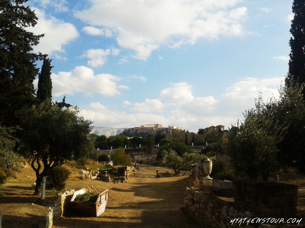 MyAthensTour's tweet photo. Snap from our visit at Kerameikos archaeological park during today's tour. Can you spot the Acropolis? #Athens #Greece #ttot #Travel https://t.co/9TiEtVQd0f