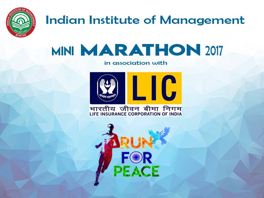 IIMR_Marathon's tweet photo. We thank @LICIndiaForever for being associated with us as our Gold sponsor.
#IIMRohtak #MiniMarathon #RunForPeace https://t.co/QLoJernWxU