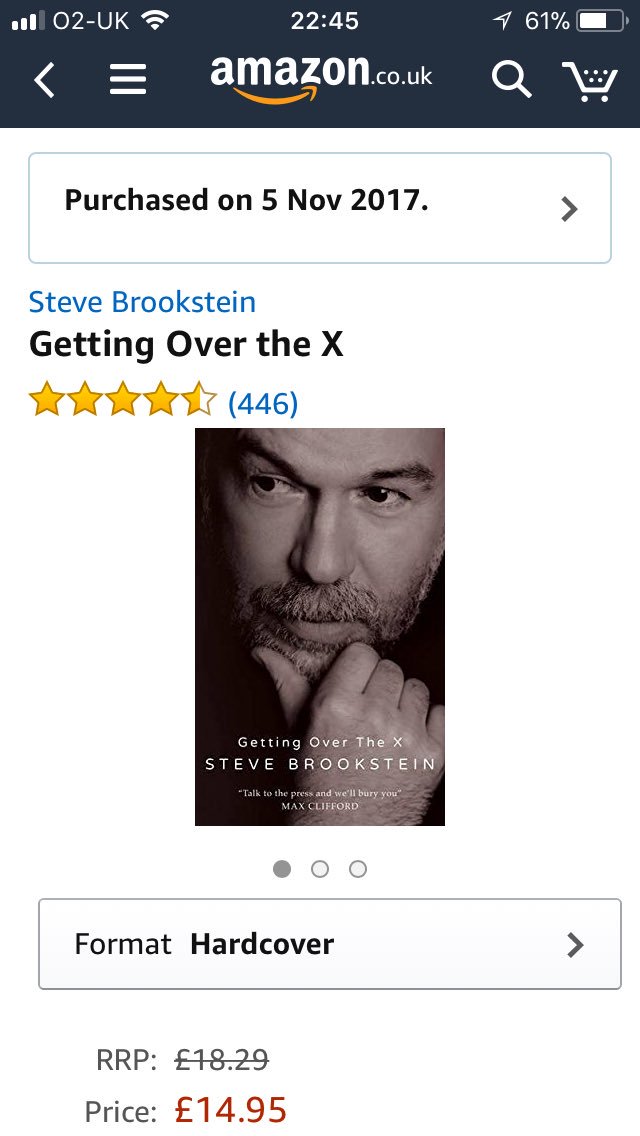 TimeToRejoin1's tweet photo. @stevebrookstein late to the party I know mate but just bought this... Iβll read it in a week I swear π #xfactor #simonssecrets https://t.co/Nps88JWRyz