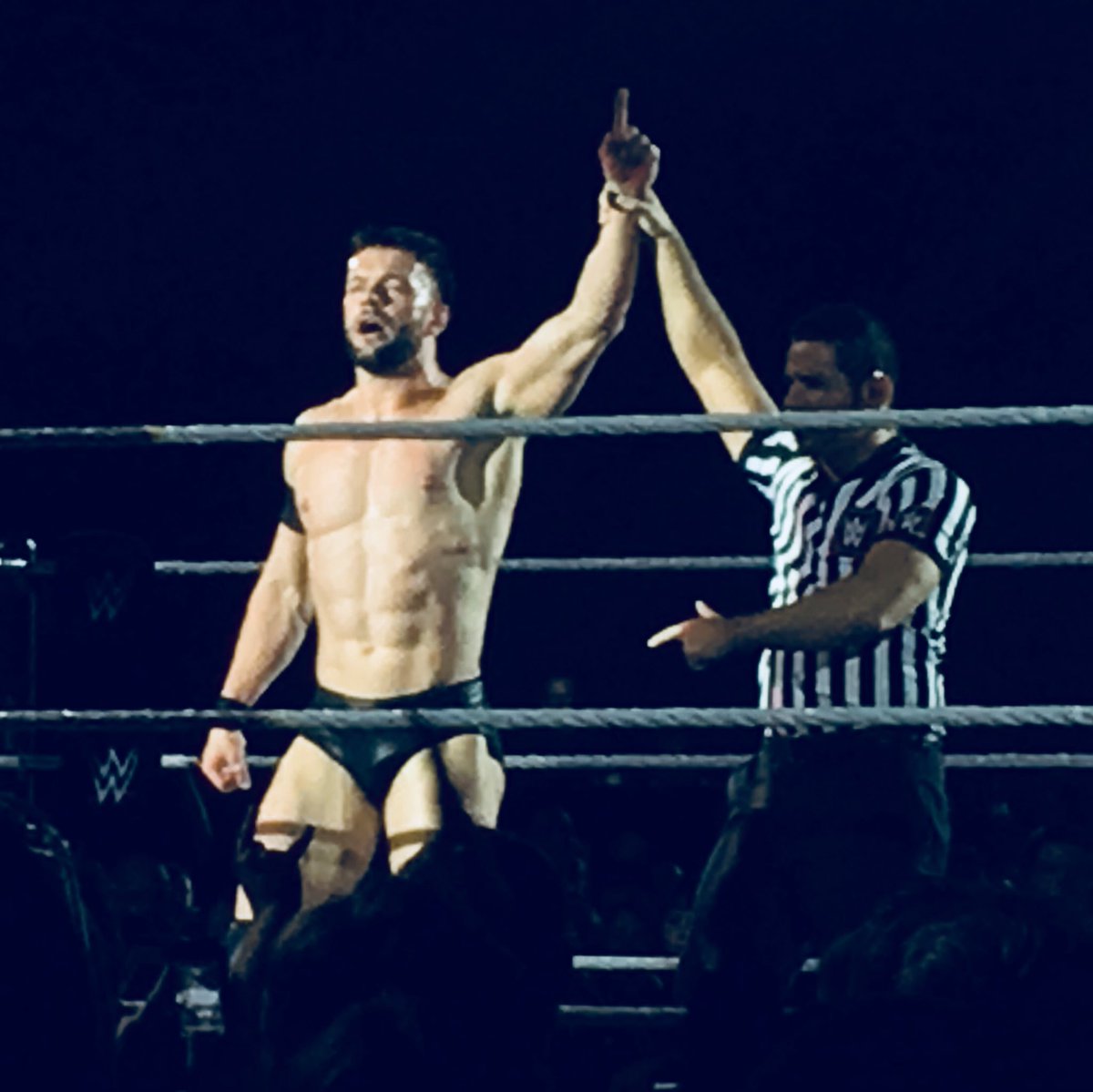 ben_errington's tweet photo. Awesome to see @FinnBalor, @WWEAsuka, @PeteDunneYxB, @KaneWWE, @BraunStrowman and more at #WWECardiff! @WWE @WWEUK #WWLive https://t.co/ZhRxdBb4En