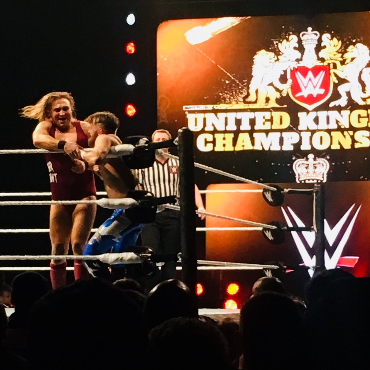 ben_errington's tweet photo. Awesome to see @FinnBalor, @WWEAsuka, @PeteDunneYxB, @KaneWWE, @BraunStrowman and more at #WWECardiff! @WWE @WWEUK #WWLive https://t.co/ZhRxdBb4En
