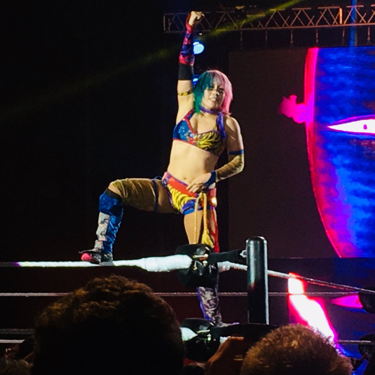 ben_errington's tweet photo. Awesome to see @FinnBalor, @WWEAsuka, @PeteDunneYxB, @KaneWWE, @BraunStrowman and more at #WWECardiff! @WWE @WWEUK #WWLive https://t.co/ZhRxdBb4En