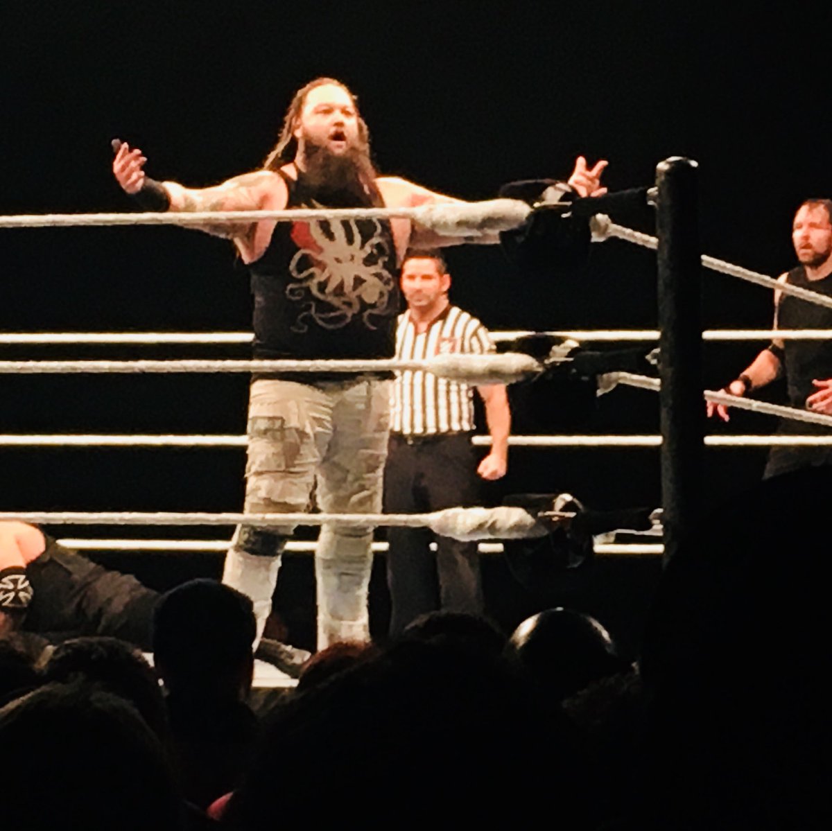 ben_errington's tweet photo. And of course @NiaJaxWWE, @AlexaBliss_WWE, @MATTHARDYBRAND, @WWESheamus, @WWECesaro and @WWEBrayWyatt!
#WWECardiff! @WWE @WWEUK #WWLive https://t.co/5lkwrkbONA