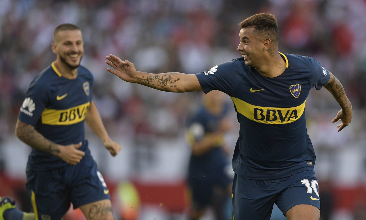 radiomitre's tweet photo. #SúperMitre | Final : #River 1 - #Boca 2 | Relató @anellogaby, comentaron Pacini y @lombardigus | Boca ganó los 8 que jugó en la Superliga. https://t.co/q1NqWwpJ1K