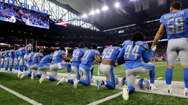 thehill's tweet photo. Legendary MLB broadcaster: I won't watch any NFL games because of players kneeling during anthem https://t.co/GmNw0eQewq https://t.co/ZGmmhvBo3C