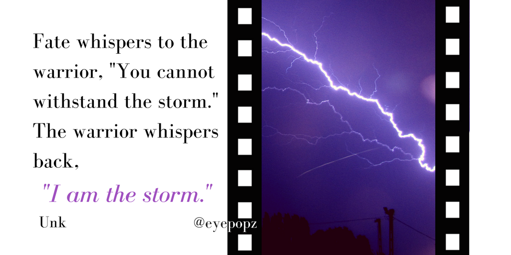 EyePopz's tweet photo. "I am the storm!" #ThinkBIGSundayWithMarsha #Determination #SuccessTRAIN https://t.co/LtJ2yDA2Sg
