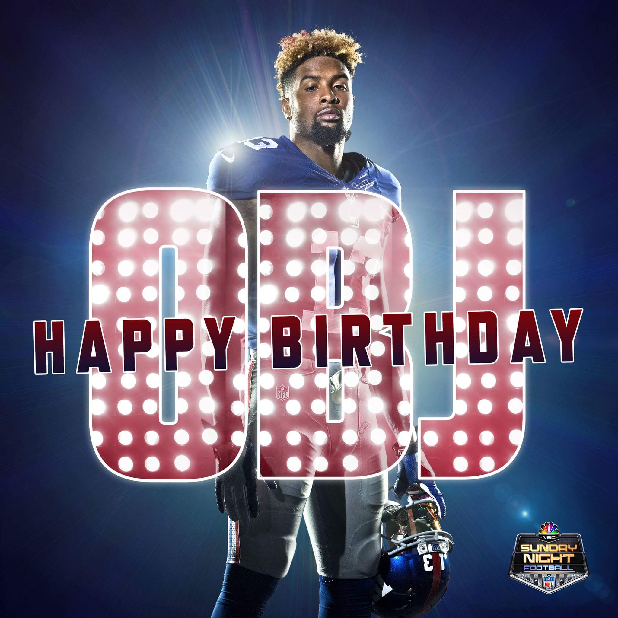 Happy birthday to New York Giants Wide Receiver Odell Beckham Jr! Get well soon!                    