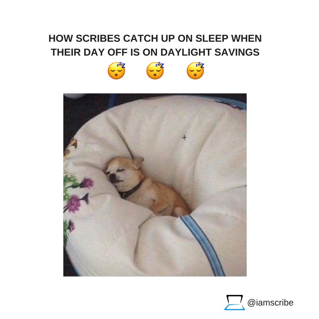 Phys_Recruiting's tweet photo. No time is being wasted. 💤 #iamscribe #DaylightSavings https://t.co/T8Nie4s3ya