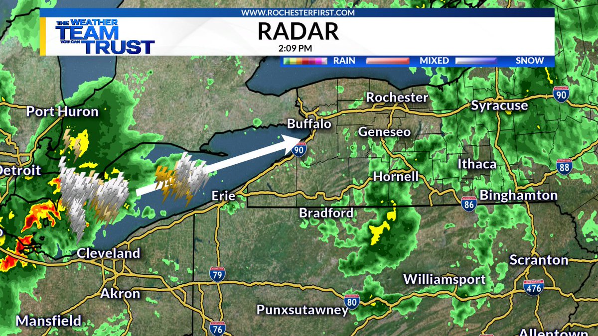 Drying out somewhat for a few hours. Next batch of rain/storms over