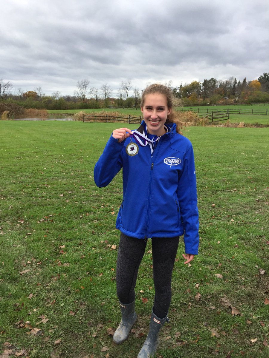 MountXC's tweet photo. Liz Strott makes All Catholic and the Thunder finish second! https://t.co/vnTz3FhHKx