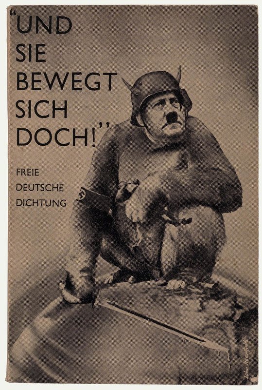 John Heartfield (1891-1968), artista alemán del movimientu Dadá y conocíu polos sos fotomontaxes.