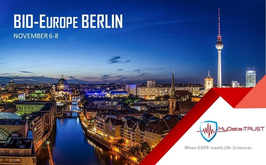 my_data_trust's tweet image. #MyDataTRUST is attending the #BioEurope in #Berlin.40 F2F scheduled. Promises to be a very successful event ! bit.ly/2h60CmI