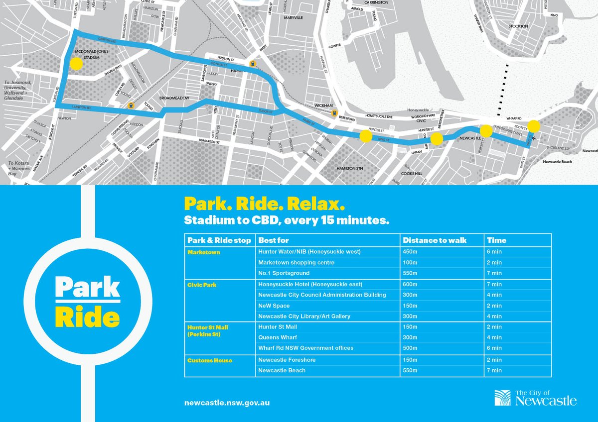 CityNewcastle's tweet photo. Our new Park and Ride  Service kicks off today. You will be able to park and ride for free #yesfree  #parkandride https://t.co/xAJIwJGT1V https://t.co/qmnKmeTyTj