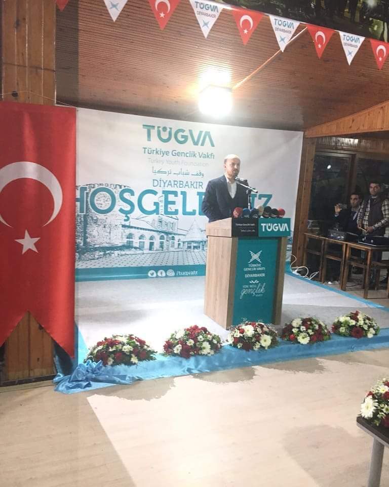 byzht's tweet photo. #Tügva Yüksek İstişare Kurulu Üyesi Sayın N. Bilal Erdoğan Diyarbakır'da vakfımızın konferansına Katıldı. https://t.co/Bja27wPfmP
