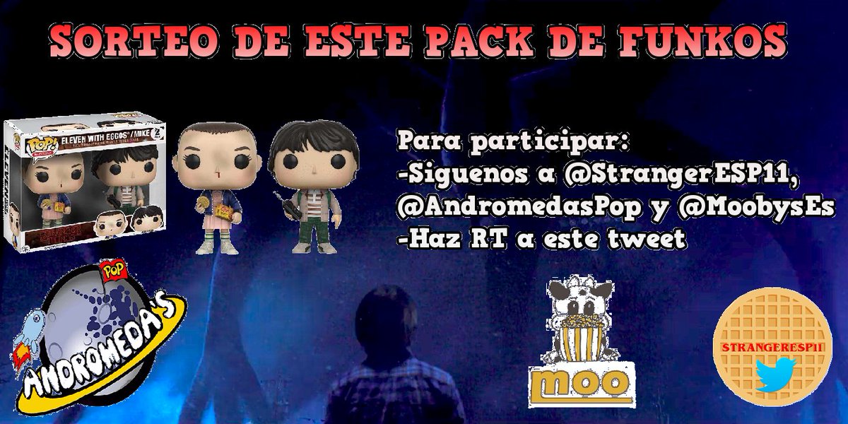 ¡¡Sorteamos este Pack de Funkos de Stranger Things!! #StrangerThings
👉Síguenos a @StrangerESP11, @AndromedasPop y <a href="/MoobysEs/">Moobys.es</a> 
👉Haz RT