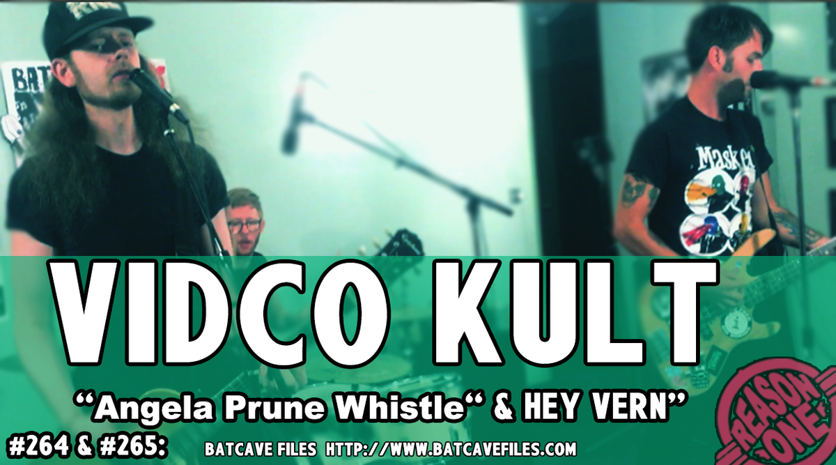 batcavefiles's tweet photo. NEW!! VidCo Kult - "Angela Prune Whistle" & "Hey Vern" VideoLink: https://t.co/AQwyCtyMkz #BatCaveFiles #VidCoKult #PunkRock #ReasonOneMedia https://t.co/eG3YGvI7gH