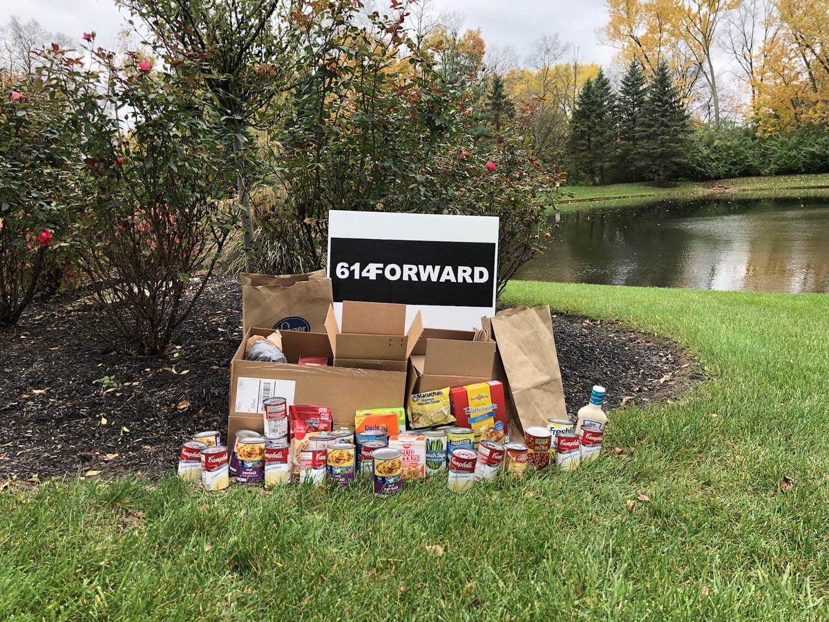 614Forward's tweet image. Thanks to all who donated to the #614Forward food drive! Items will be delivered to the Clintonville Resource Center food pantry this week.