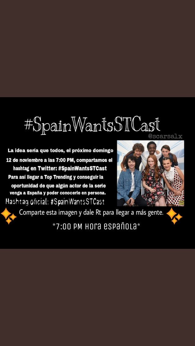 StrangerT_esp's tweet image. RT please !!!! Porfaaa estaría Chulisimo que vinieran a españa!!