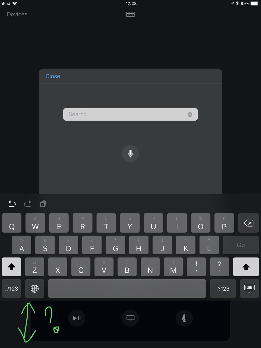 Las3Lunas's tweet photo. @AppleSupport anyone else seeing their keyboard offset on their #ipadpro ? Been like this since #iPhoneX released https://t.co/dBLSh2LZM4