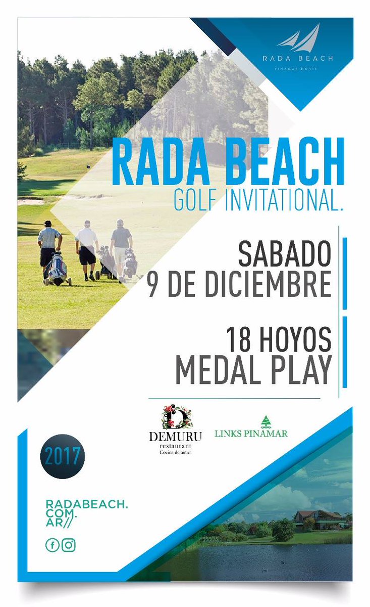 linkspinamar's tweet photo. Excelente propuesta para el fin de semana Largo : Sábado 9 de Diciembre #golf en @linkspinamar Reservas 49-1815 ó golf@pinamar.com.ar https://t.co/qxOf5IuwjY