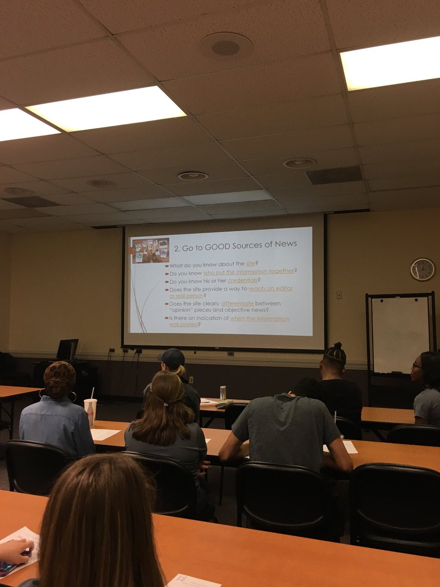 How to decipher if your news source is reputable or not. #SocialJusticeSymposium #LiveTheHashtag