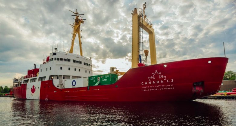 ClearSeasOrg's tweet photo. Check out this 150 day time-lapse of Canada's @canada_c3  coast-to-coast-to-coast voyage! #ourcoasts

https://t.co/S2jP7FwsHd https://t.co/BCNg9YW9l9