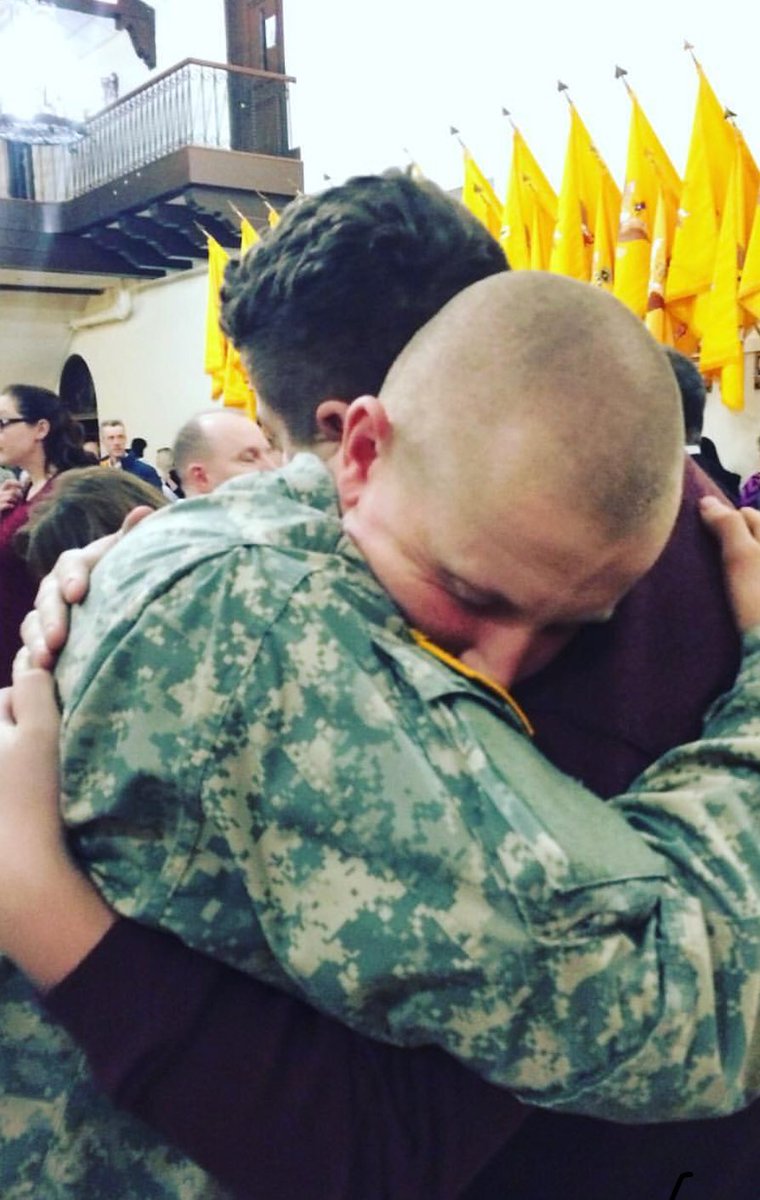 RyanSchocket's tweet photo. For every RT, NFL will donate $5 to veteran charities. Posting this pic of my 21 y/o brother, who I’m proud of every day. #SaluteToService https://t.co/yJe6hcnaMO