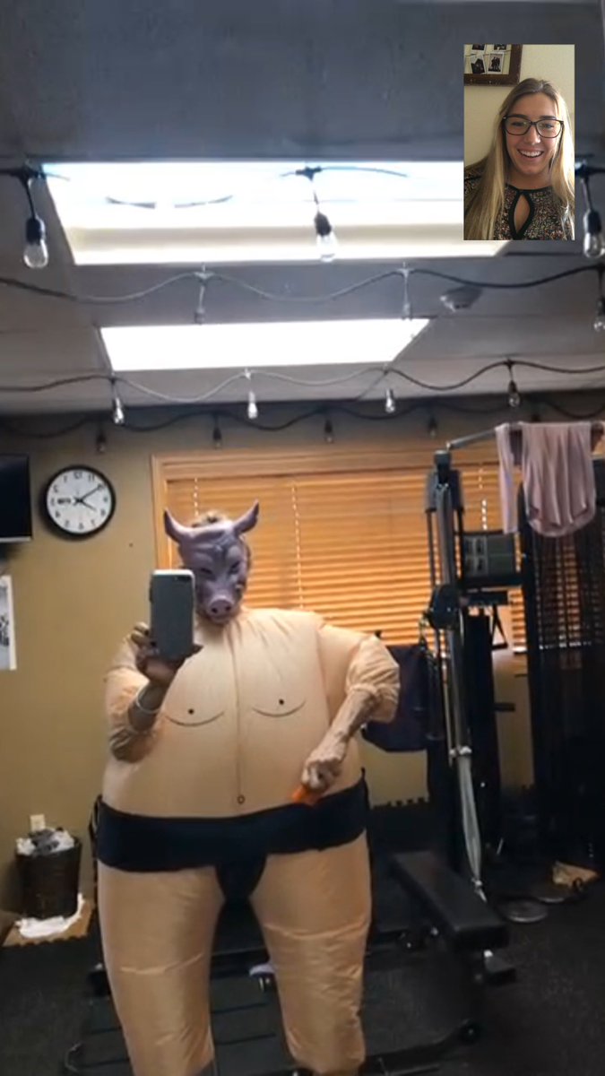 demi_winters's tweet photo. so I face timed my mom today...she answers the phone like this....... https://t.co/GxNW2U1iho