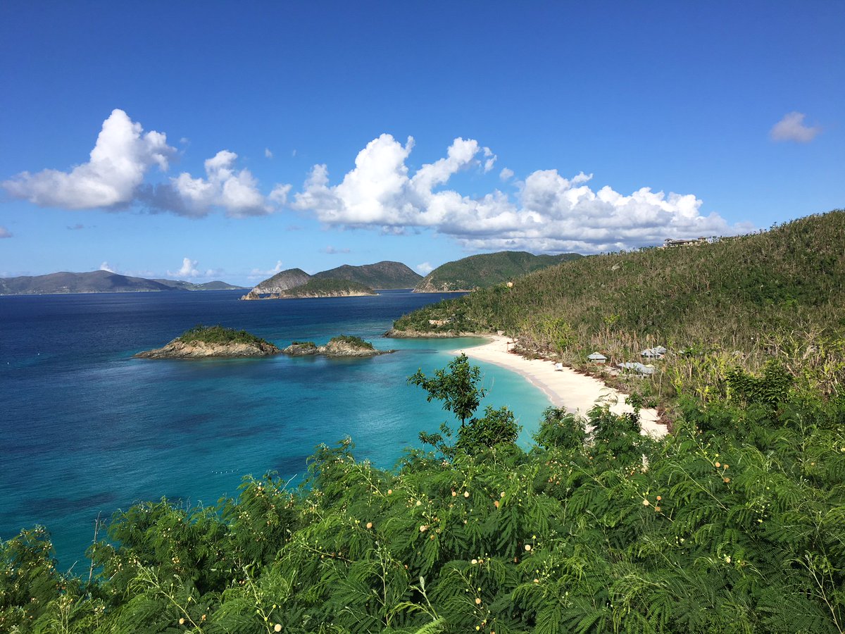 CruzBayRealty's tweet photo. Two months after Hurricane Irma &amp; Maria, Trunk Bay, St. John #USVirginIslands https://t.co/kn2cFUBd7k