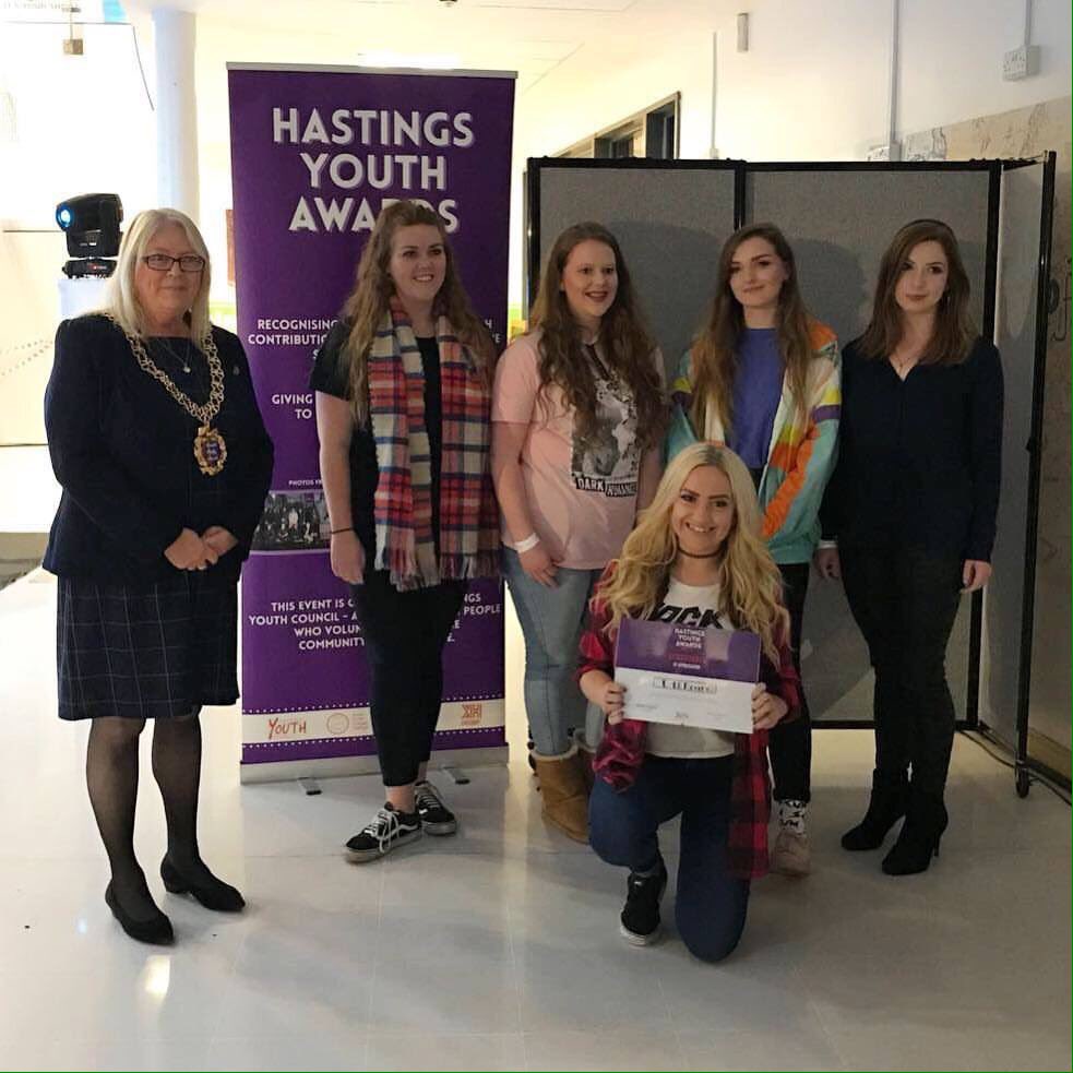 BIYteenmentor's tweet photo. Huge congrats to U-Th Records and Abi and Alice for smashing The Hastings Youth Awards today! #encouragingtalent #songwriters #youthprojects https://t.co/dursKucX4U