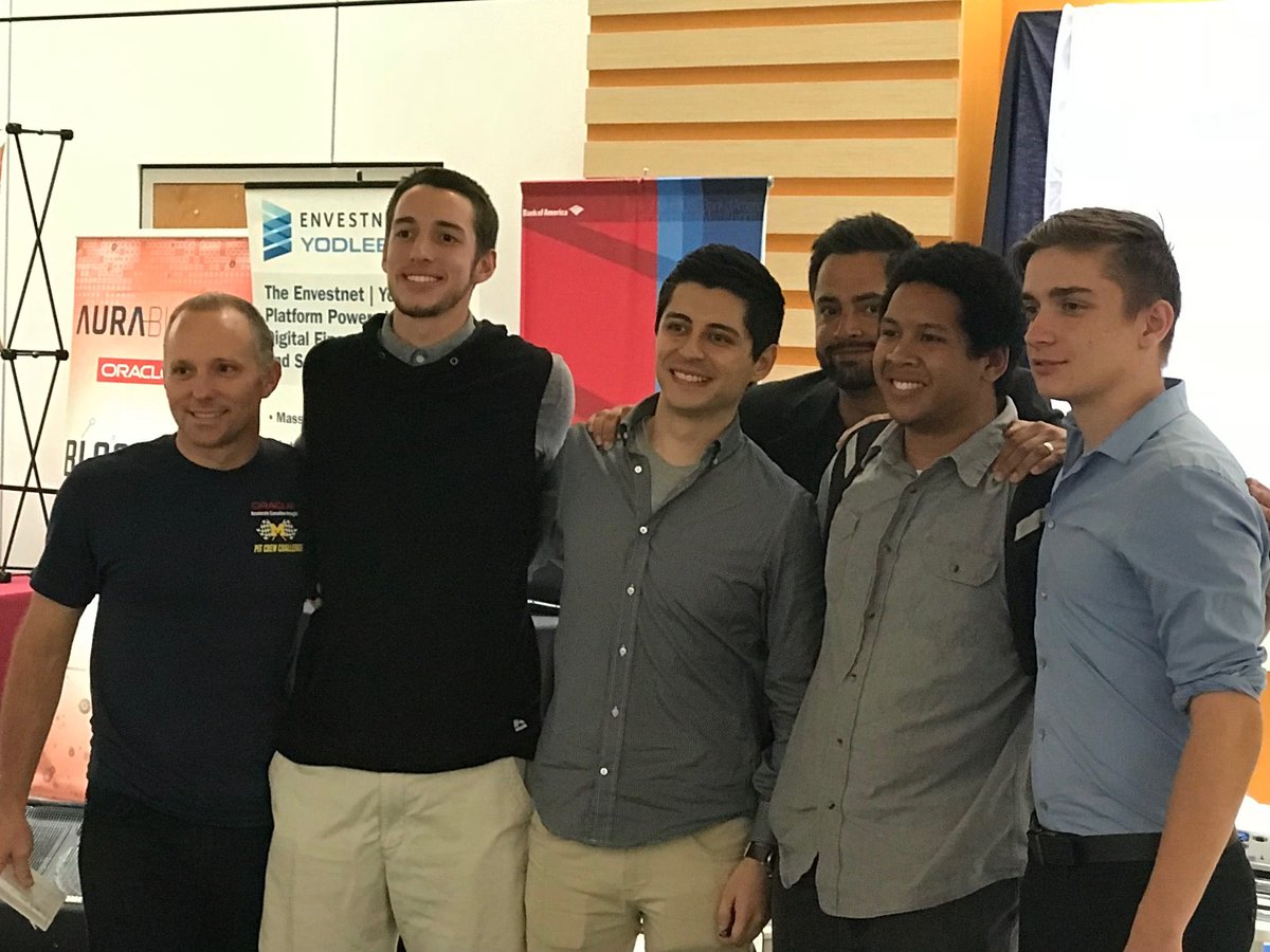 CarolinaFintech's tweet photo. Congrats to our winners of the very first #CFHHackathon! #CFH #CLT #FinTech #disruption #digital #innovation #hackathon #UNCC https://t.co/UqUdWfd0Ol