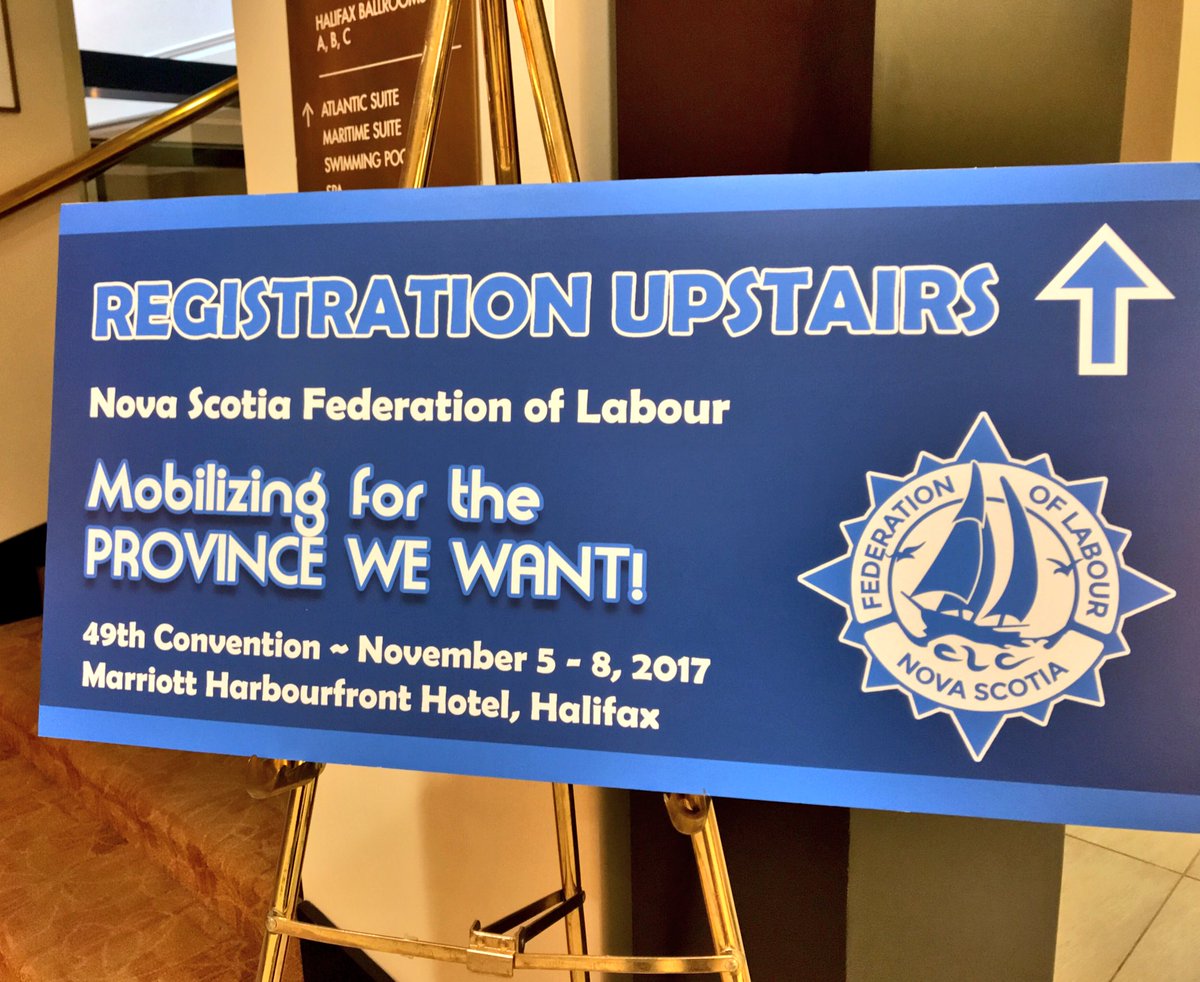 Tony_Tracy's tweet photo. Nova Scotia Federation of Labour’s biannual convention convenes tonight &amp; runs until Wednesday.

https://t.co/nQ53WTmcuS

#NSpoli #canlab https://t.co/L02GieMpNF