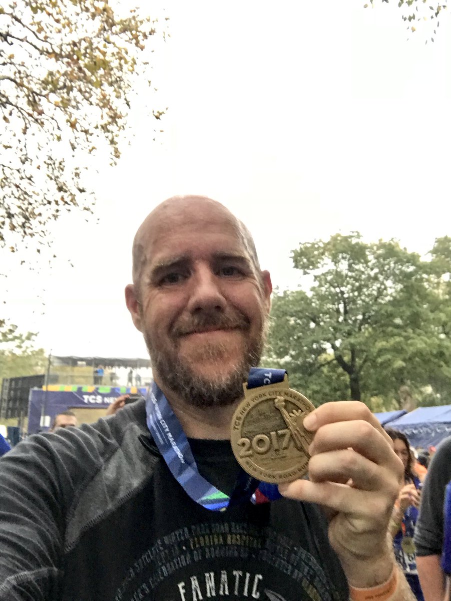 richschellhase's tweet photo. Told y’all i would make y’all proud... #officialnewyorkmarathonfinisher https://t.co/nFPtycFc4N
