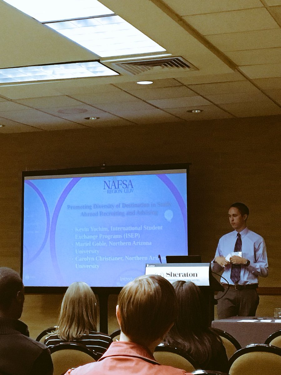 BurrowJoseph's tweet photo. @ISEPStudyAbroad Engagement Officer @kevinyochim starting off a session on #diversity in #StudyAbroad #NAFSATRI17 #ISEPontheRoad https://t.co/kPIfYLhpK3