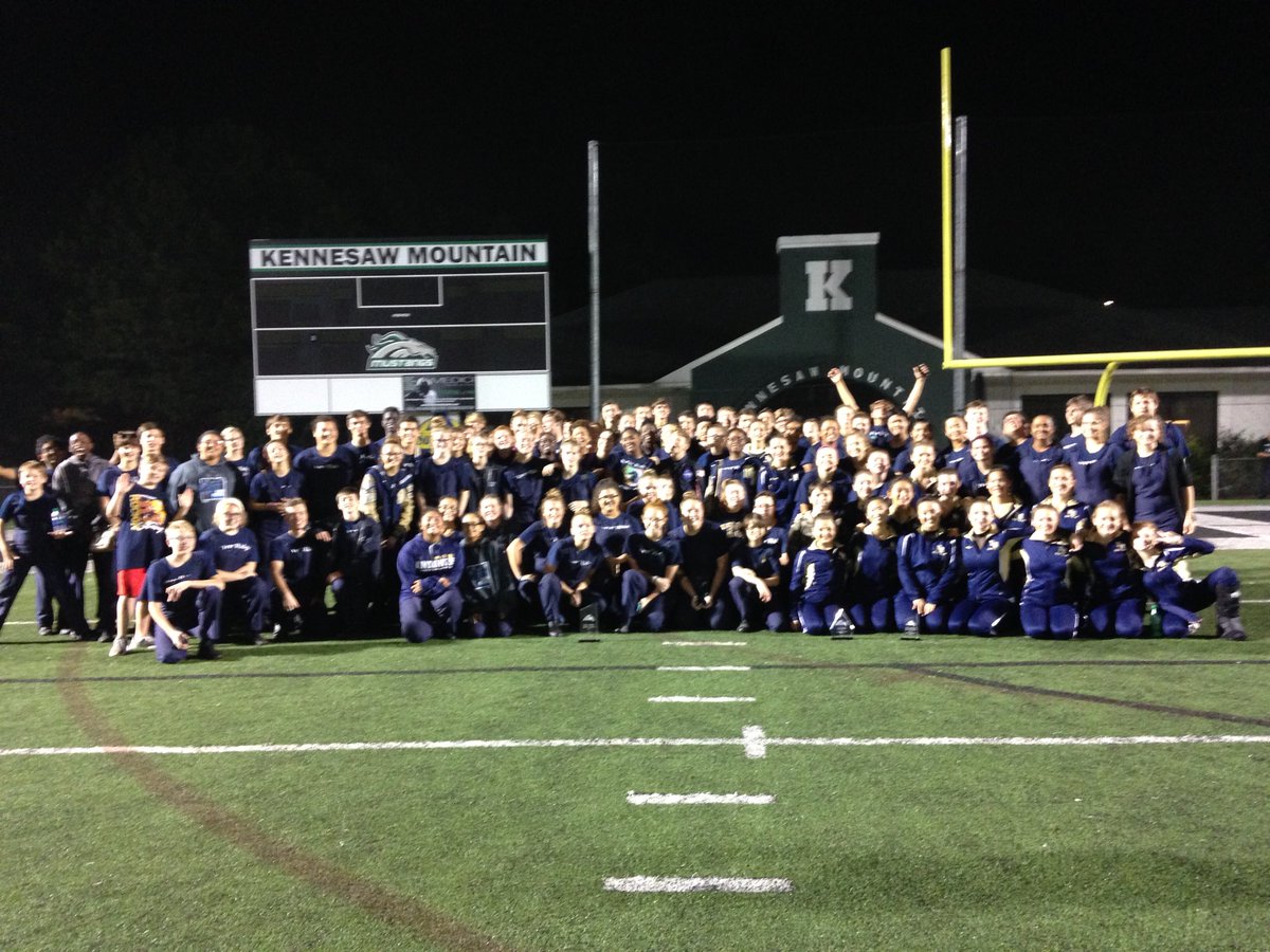 RiverRidgeBands's tweet photo. The Marching Knights had a great night to complete the season at Kennesaw Mountain HS. 1st place in class 3A, and 2nd place overall! https://t.co/w0VAHkPgEn