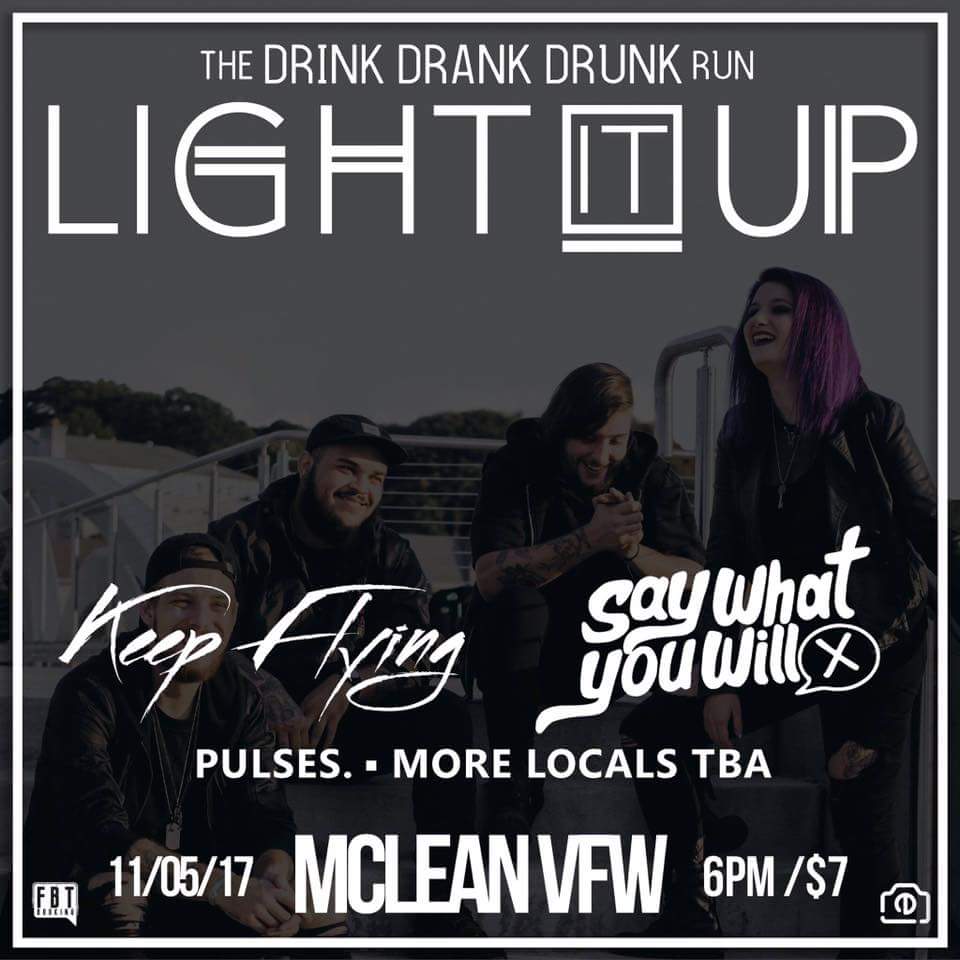 Show to night in VA with <a href="/LightItUpCT/">Light It Up</a> and <a href="/KeepFlyingBand/">Keep Flying</a>! Come through!