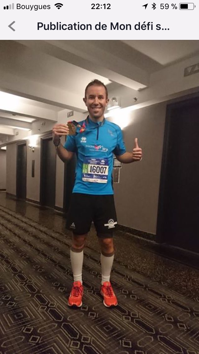 ImagineforMargo's tweet photo. Magnifique #marathonnewyork @Mikogoal22 finisher sous les couleurs @ImagineforMargo #Gofightwin https://t.co/RirhkzmdLv