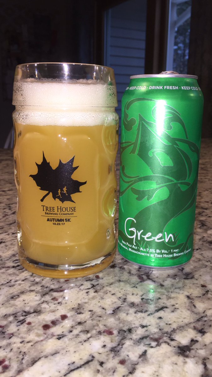 Drinking some Green in a proper glass!@TreeHouseBrewCo <a href="/TreehouseLdog/">Tree House L-Dog</a> <a href="/treehousenate/">Nathan Lanier</a>
