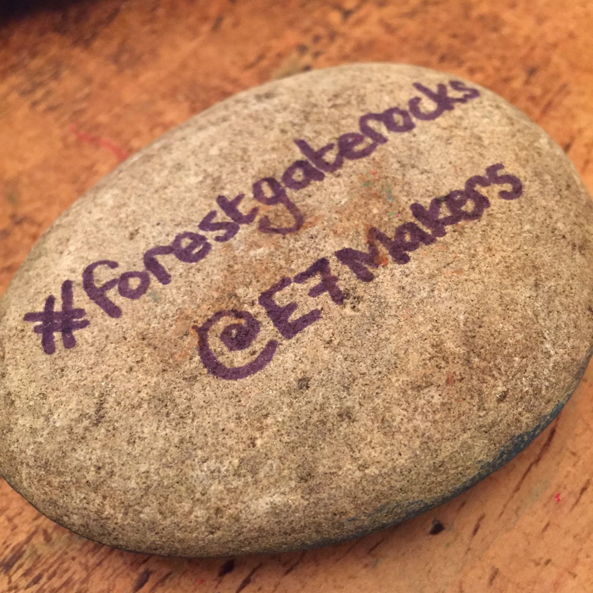 E7Makers's tweet photo. Have you joined in the #ForestGateRocks scheme yet? Paint a pebble, set it free for someone else to find and rehide! #E7 #OhComeAllYeGateful https://t.co/ZYH5929uEI