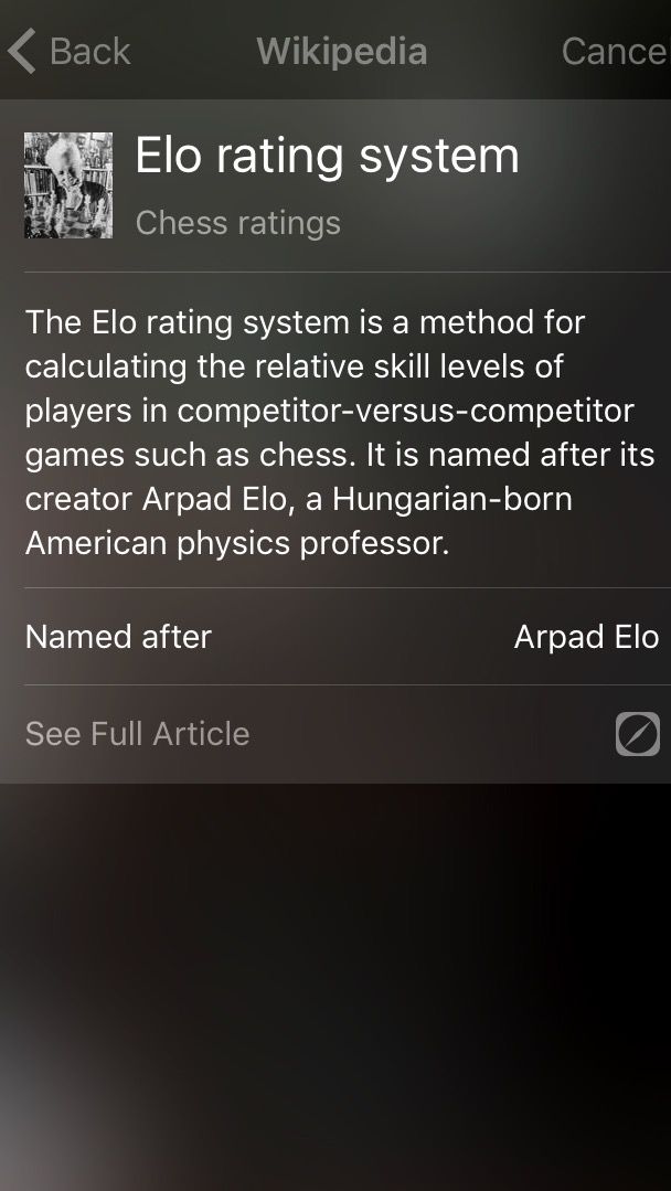 Arpad Elo y el sistema de puntuación Elo