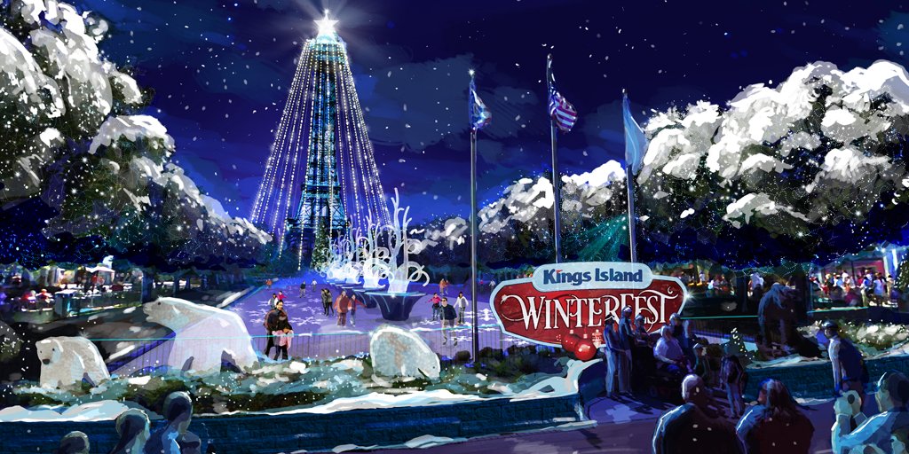 KingsIslandPR's tweet image. #WinterFest returns select nights Nov. 24 through Dec. 30. Get admission as low as $25 online. Details: bit.ly/2xLqdb8