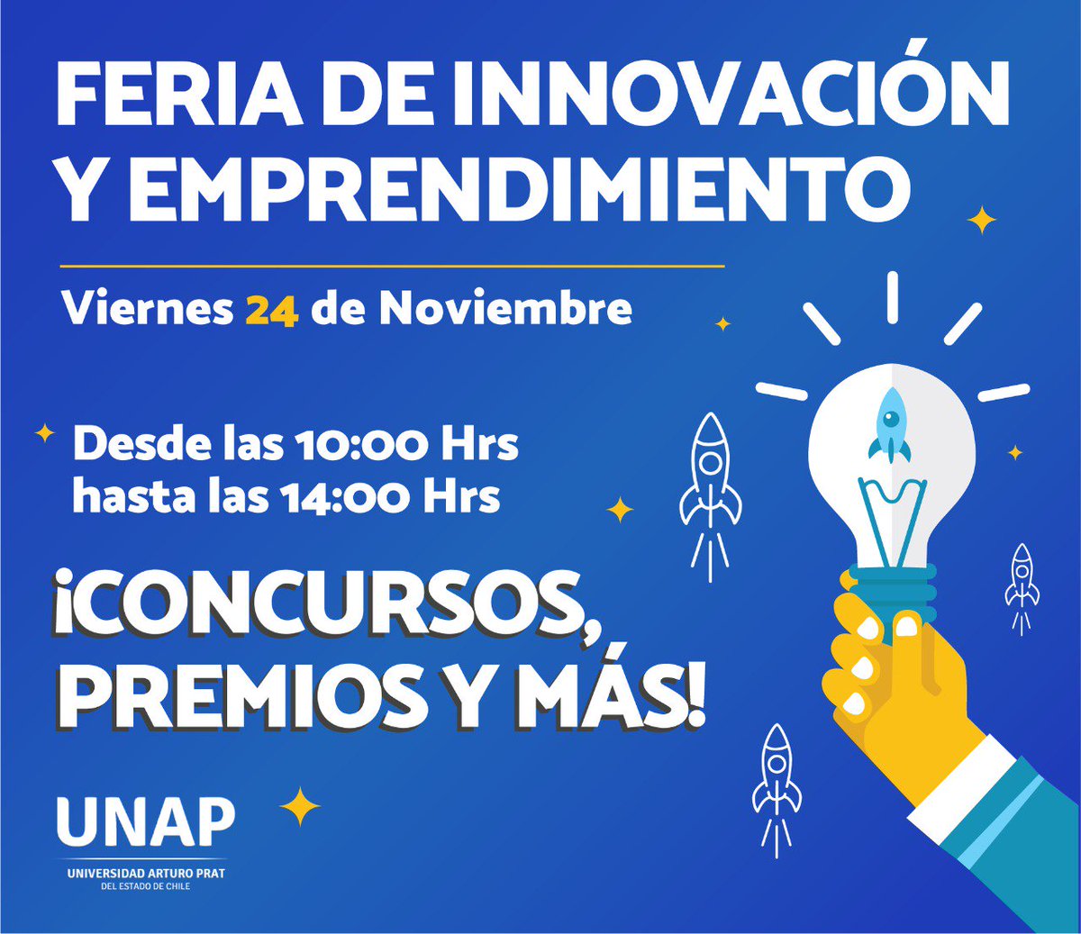 lampyunap's tweet image. Los invitamos a la feria de #innovación y #emprendimiento #UNAP