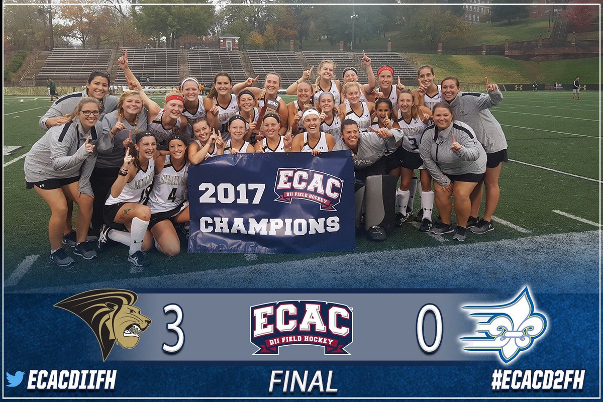 Congratulations to @LU_FieldHockey on their 2nd consecutive #ECACD2FH Tournament Championship!