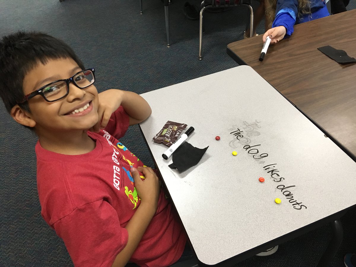 RJK1516's tweet photo. Having fun with grammar! #multisensorygrammar @CFISDPost https://t.co/hKK7yrYACr