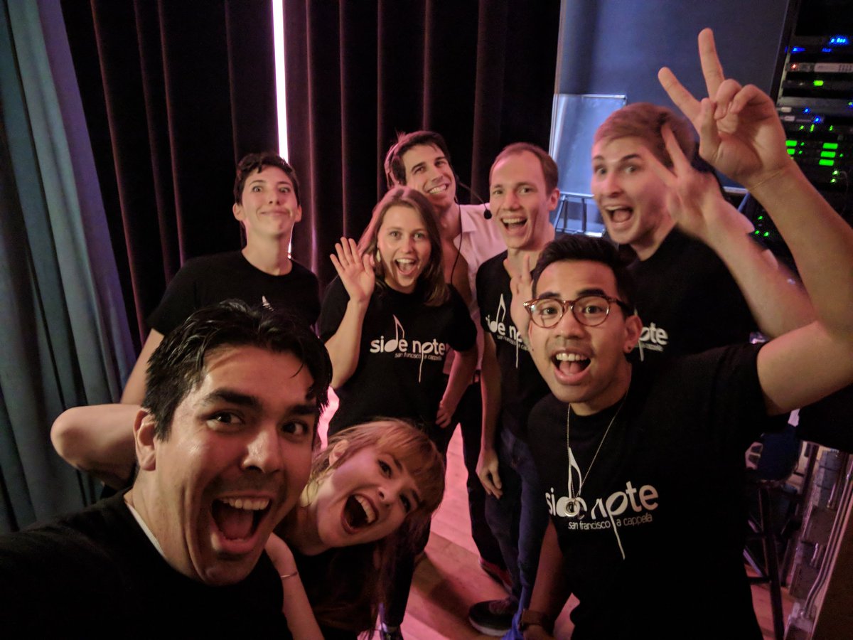 Guess who's pumped to be next?!  :). So many spectacular groups! 🤩❤️ #bayviewoperahouse #acappella #UnidosPorPR #sidenotesf