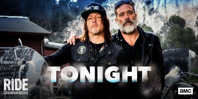 TWDSupportGroup's tweet photo. The season 2 premiere of #RideWithNorman starts NOW, with special guest, #JeffreyDeanMorgan! 

@wwwbigbaldhead @JDMorgan @rideamc https://t.co/Wl1Xm85qGV
