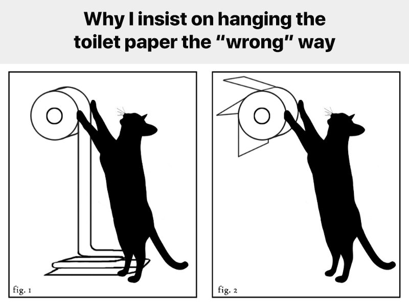 MystikGunn's tweet photo. How do you hang the toilet paper? There's only one right way. :P
#outsideorinside https://t.co/6489uqhtpo