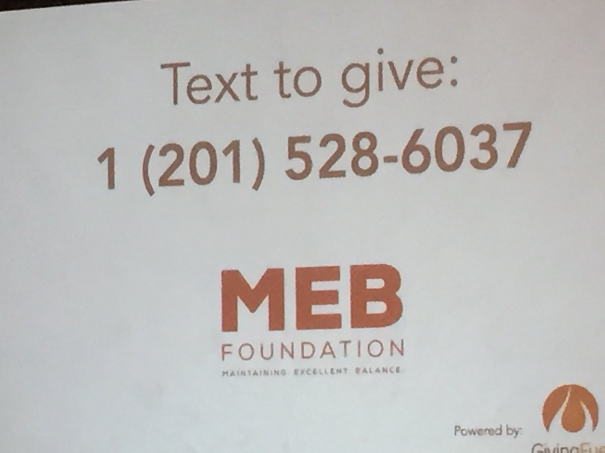 runmeb's tweet photo. Celebrating the MEB Foundation this evening with friends, family& sponsors. Beginning of a new focus& a life time of giving #RunToOvercome https://t.co/cKkS2FEQ1f